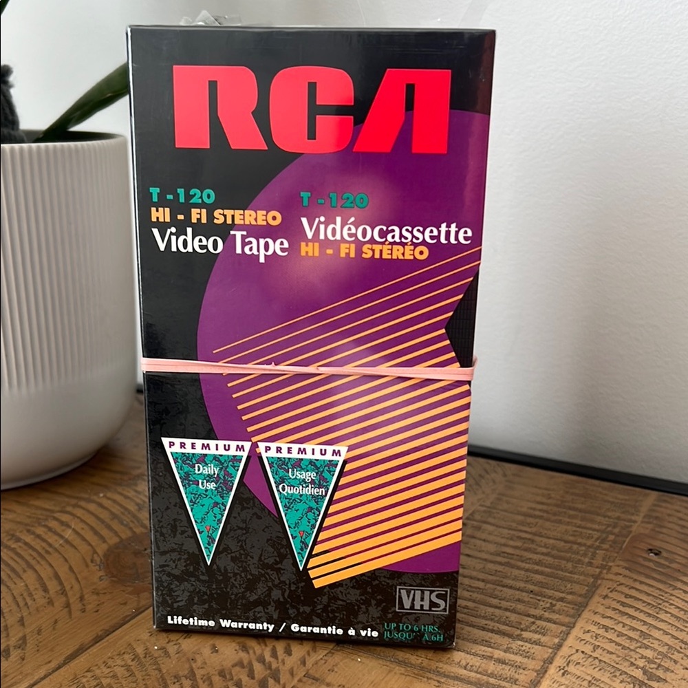 Vintage RCA T-120 HI-FI Stereo Video Tape - NEW